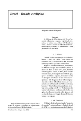 <BR>Data: 01/2002<BR>Fonte: Revista de informação legislativa, v. 38, n. 153, p. 277-286, jan./mar. 2002<BR>Parte de: ->Revista de informação legislativa : v. 39, n. 153 (jan./mar. 2002)<BR>Responsabilidade: Hugo Hortêncio de Aguiar<BR>Endereço para citar