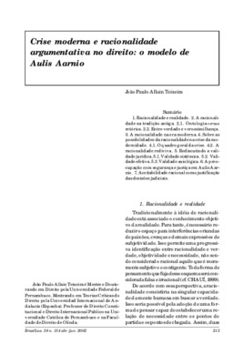 <BR>Data: 04/2002<BR>Fonte: Revista de informação legislativa, v. 39, n. 154, p. 213-227, abr./jun. 2002<BR>Parte de: ->Revista de informação legislativa : v. 39, n. 154 (abr./jun. 2002)<BR>Responsabilidade: João Paulo Allain Teixeira<BR>Endereço para cit