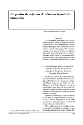 <BR>Data: 07/2002<BR>Fonte: Revista de informação legislativa, v. 39, n. 155, p. 247-284, jul./set. 2002<BR>Parte de: ->Revista de informação legislativa : v. 39, n. 155 (jul./set. 2002)<BR>Responsabilidade: Luís Alberto Mendonça Meato<BR>Endereço para ci