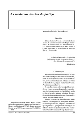 <BR>Data: 10/2002<BR>Fonte: Revista de informação legislativa, v. 39, n. 156, p. 53-62, out./dez. 2002<BR>Parte de: ->Revista de informação legislativa : v. 39, n. 156 (out./dez. 2002)<BR>Responsabilidade: Amandino Teixeira Nunes Junior<BR>Endereço para c