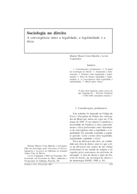 <BR>Data: 04/2003<BR>Fonte: Revista de informação legislativa, v. 40, n. 158, p. 299-308, abr./jun. 2003<BR>Parte de: ->Revista de informação legislativa : v. 40, n. 158 (abr./jun. 2003)<BR>Responsabilidade: Manoel Moacir Costa Macedo e Levon Yeganiantz<B