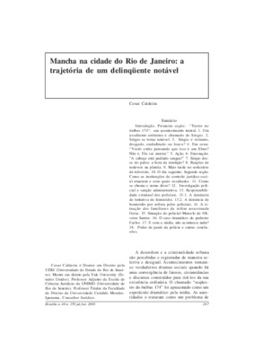 <BR>Data: 07/2003<BR>Fonte: Revista de informação legislativa, v. 40, n. 159, p. 267-289, jul./set. 2003<BR>Parte de: -www2.senado.leg.br/bdsf/item/id/496891->Revista de informação legislativa : v. 40, n. 159 (jul./set. 2003)<BR>Responsabilidad