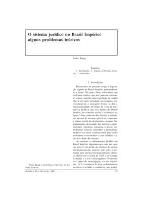 <BR>Data: 10/2003<BR>Fonte: Revista de informação legislativa, v. 40, n. 160, p. 95-105, out./dez. 2003<BR>Parte de: ->Revista de informação legislativa : v. 40, n. 160 (out./dez. 2003)<BR>Responsabilidade: Pedro Braga<BR>Endereço para citar este document