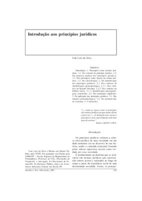 <BR>Data: 10/2003<BR>Fonte: Revista de informação legislativa, v. 40, n. 160, p. 269-289, out./dez. 2003<BR>Parte de: ->Revista de informação legislativa : v. 40, n. 160 (out./dez. 2003)<BR>Responsabilidade: Ivan Luiz da Silva<BR>Endereço para citar este 