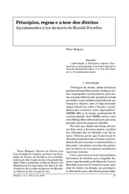 <BR>Data: 07/2004<BR>Fonte: Revista de informação legislativa, v. 41, n. 163, p. 97-112, jul./set. 2004<BR>Parte de: ->Revista de informação legislativa : v. 41, n. 163 (jul./set. 2004)<BR>Responsabilidade: Plínio Melgane<BR>Endereço para citar este docum