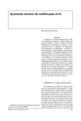 <BR>Data: 07/2004<BR>Fonte: Revista de informação legislativa, v. 41, n. 163, p. 185-192, jul./set. 2004<BR>Parte de: ->Revista de informação legislativa : v. 41, n. 163 (jul./set. 2004)<BR>Responsabilidade: Dilvanir José da Costa<BR>Endereço para citar e