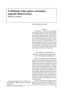 <BR>Data: 01/2005<BR>Fonte: Revista de informação legislativa, v. 42, n. 165, p. 123-134, jan./mar. 2005<BR>Parte de: ->Revista de informação legislativa : v. 42, n. 165 (jan./mar. 2005)<BR>Responsabilidade: Letícia Balsamão Amorim<BR>Endereço para citar 