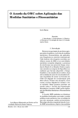 <BR>Data: 01/2005<BR>Fonte: Revista de informação legislativa, v. 42, n. 165, p. 135-140, jan./mar. 2005<BR>Parte de: ->Revista de informação legislativa : v. 42, n. 165 (jan./mar. 2005)<BR>Responsabilidade: Loris Baena<BR>Endereço para citar este documen