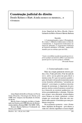 <BR>Data: 01/2005<BR>Fonte: Revista de informação legislativa, v. 42, n. 165, p. 205-218, jan./mar. 2005<BR>Parte de: ->Revista de informação legislativa : v. 42, n. 165 (jan./mar. 2005)<BR>Responsabilidade: Artur Stamford da Silva, Murilo Otávio<BR>