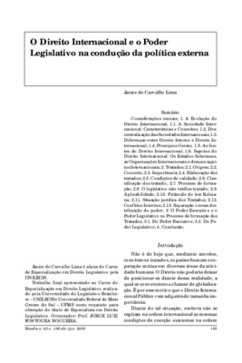 <BR>Data: 04/2005<BR>Fonte: Revista de informação legislativa, v. 42, n. 166, p. 165-179, abr./jun. 2005<BR>Conteúdo: A evolução do Direito Internacional -- A sociedade internacional: Característica e Conceitos -- Descentralização das Sociedades Internaci