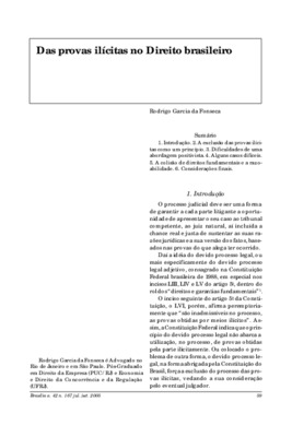 <BR>Data: 07/2005<BR>Fonte: Revista de informação legislativa, v. 42, n. 167, p. 59-75, jul./set. 2005<BR>Parte de: ->Revista de informação legislativa : v. 42, n. 167 (jul./set. 2005)<BR>Responsabilidade: Rodrigo Garcia da Fonseca<BR>Endereço para citar 