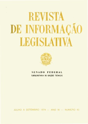 <BR>Data: 07/1974<BR>Endereço para citar este documento: ->www2.senado.leg.br/bdsf/item/id/496776