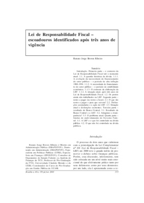 <BR>Data: 07/2003<BR>Fonte: Revista de informação legislativa, v. 40, n. 159, p. 355-366, jul./set. 2003<BR>Parte de: -www2.senado.leg.br/bdsf/item/id/496891->Revista de informação legislativa : v. 40, n. 159 (jul./set. 2003)<BR>Responsabilidad