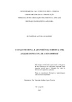 enunciação; sujeito; alteridade; prosa literária; excedente de visão;- relação de fratria.