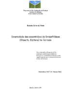 bioindicador, conservação, Drosophila, invasibilidade, Vale do Paranã, Zaprionus