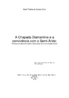 Psicologia Ambiental, Convivência com o Semi-Árido, chapada diamantina.