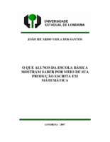 Educação Matemática; produção escrita em matemática; avaliação em