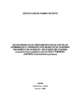 Recurso florestal, Recurso pesqueiro, Modelos de crescimento, Chapman – Richards, Silva – Bailley, Leucena, Tubarão-junteiro, Biometria