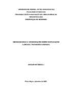 Obesidade grau III, Bypass Gastrointestinal, co-morbidades, deficiências nutricionais