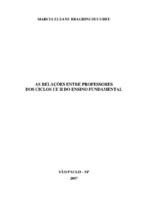 Identidade profissional docente; profissionalização docente; cultura escolar e cultura docente; Ensino fundamental - Ciclos I e II