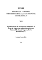 Áreas degradadas, indicadores do solo, leguminosas fixadoras de N2, micorrizas.