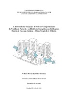 Ventilação urbana; ocupação do solo; eficiência energética; simulação computacional; Goiânia; clima tropical de altitude