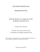 GELATINA; NANOPARTÍCULAS; DIFRAÇÃO DE RAIOS-X; ABSORÇÃO DE RAIOS-X