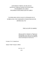 Acumuladores. 2. Baterias de lítio. 3. Eletrodos de