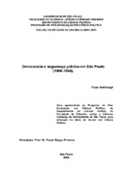 PÓLÍCIA, CULTURA POLÍTICA, DEMOCRACIA, ESTADO DE DIREITO, ARBITRARIEDADE