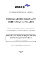 Narrativas; Conceito de Função; Investigações Matemáticas