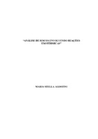 Segurança de processos químicos, Análise de riscos, Reações descontroladas, Relatório de acidentes, Transferência de calor em reatores