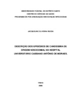 Candidemia, Candida spp, Incidência, Infecção hospitalar, Mortalidade.