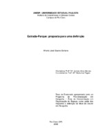 1. Unidades de Conservação. 2. Estradas-parque. 3. Planejamento Ambiental.