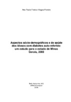 Diabetes auto-referido; Fatores associados ao diabetes; Prevalência de diabetes entre idosos