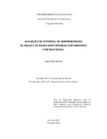 biorremediação, postos de combustíveis, óleo diesel, vinhaça, biossurfactante.