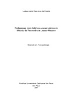 Fonoaudiologia, Luac-Madsen; Voz; Ressonancia; Acústica.