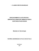 Idoso, Envelhecimento ativo, auto-eficácia, Dispositivos Assistivos