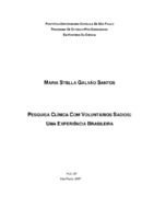 Voluntário sadios ressarcimento, pesquisa clínica no Brasil.