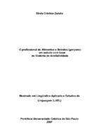 Sistema de Avaliatividade, garçons, restaurantes sofisticados, análise de necessidades.