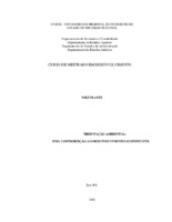 Sustentabilidade Ecológica; Desenvolvimento Econômico; Tributação Ambiental.