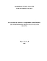 cães, cocaína, propofol, parâmetros eletrocardiográficos