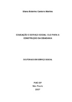 Serviço social; Política de educação brasileira, educação básica.