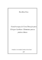 Religião; Gestalt- terapia de curta duração; psicoterapia para clerigos.