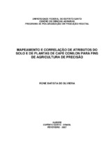 Coffea Conephora Pierre, geoestatística, geoprocessamento, relação solo-planta, cafeicultura de precisão.