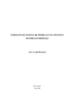 projeto do sistema de produção; empreendimentos complexos; gestão da