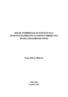 interação solo-estrutura; método dos elementos finitos