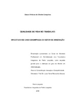 Qualidade de Vida no Trabalho, Humanização, Recursos Humanos