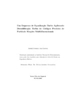 Equalização turbo; codificação turbo; decodificação turbo; eletricidade