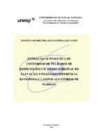 AUTOMAÇÃO; VARREDURA A LASER; MARKOV RANDOM FIELD; MODELO DIGITAL DE ELEVAÇÃO