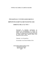 Diabetes mellitus tipo 1/complicações 2.Nefropatias diabéticas/ complicações 3.Nefropatias diabéticas/epidemiologia 4.Albuminuria 5.Proteinuria 6.Glicemia 7.Hipertensão 8.Criança